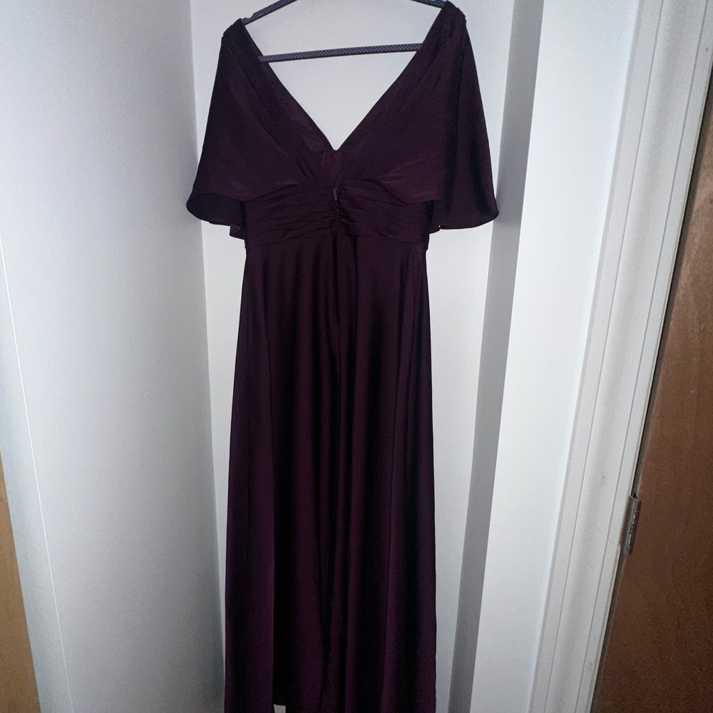Azazie Pamela Dress | PLUM | A10 - Picture 4 of 7